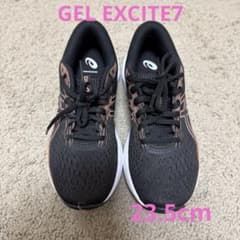ASICS ブラック ランニングシューズ 23.5 gel excite 7
