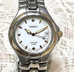 新品電池★TISSOT TITANIUM 20ATM メンズ腕時計★稼働品のサムネイル