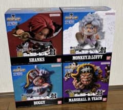 にふぉるめーしょん創 ルフィ　シャンクス　バギー　ティーチ　4点セット Z*n様 にふぉるめーしょん創4体セット⭐︎ルフィ⭐︎シャンクス