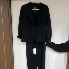 【入卒セレモニー】Reflect ブラック パンツスーツ 上下セットのサムネイル