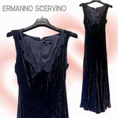 【美品】ERMANNO SCERVINO ネイビー 上品ロングドレス イタリア製 美品】ERMANNO SCERVINO ネイビー 上品ロングドレス イタリア製 - メルカリ