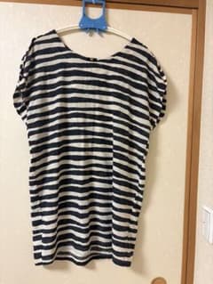 値下げ！Doux archives ボーダー柄 チュニック　サイズ02(M相当)のサムネイル