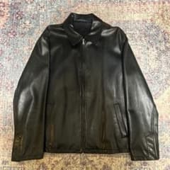 ジャケット・アウター 1999aw prada black leather jacket 54 1999aw prada black leather jacket 54 - メルカリ