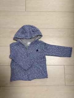 GAP ベビー パーカー 耳付き ブルーのサムネイル