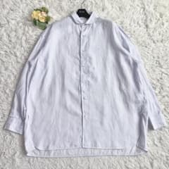 極美品 25SS♡ティッカ リネンスクエアビッグシャツUNI ライトパープル 極美品 25SS♡ティッカ リネンスクエアビッグシャツUNI ライトパープル