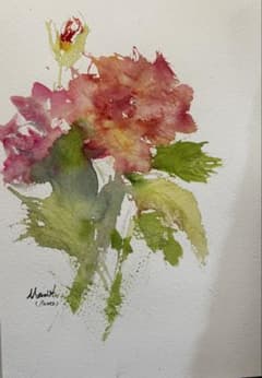 薔薇の絵 水彩画 アート作品のサムネイル