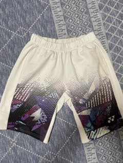 YONEX ニットハーフパンツ／ベリークール／ユニ M／ホワイトのサムネイル