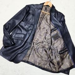 超希少サイズ】ChristianMode ラムレザーテーラードジャケット 4L