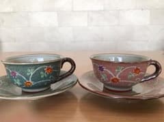 ＊まめ705様専用＊ 瀬戸物 ティーカップ&ソーサー.コーヒーカップ　4点のサムネイル