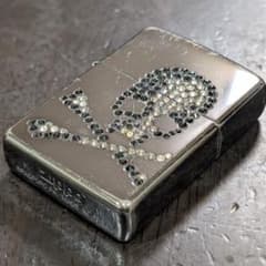 着火確認済】Roen. Zippo ロエン ジッポ ストーンライン スカル 黒 