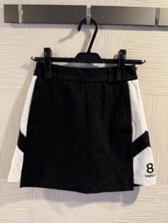 美品】 8yards サイドライン ブラック スカート ハチヤーズ S ゴルフ