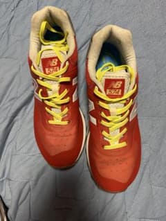 し*ー様 New Balance 574 レッド スニーカーのサムネイル