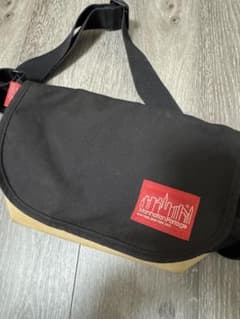 Manhattan Portage メッセンジャーバッグ ブラック/スエードのサムネイル