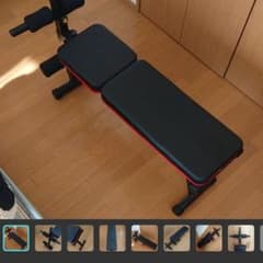 ベンチプレス台 フラットベンチ腹筋 背筋 ダンベルトレーニングベンチのサムネイル