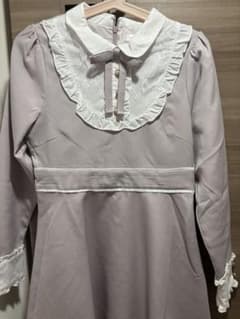 evelyn フリルカラーカットワンピース ピンク ♡のサムネイル