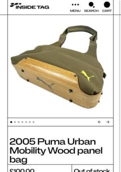 00's PUMA Urban Mobility Wood Panel Bag - メルカリ