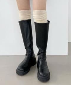 Heather インヒールストレッチロングブーツのサムネイル