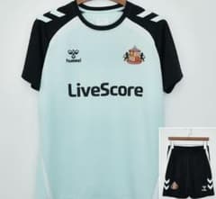 Sunderland hummel 半袖シャツ ショーツ付き　トレーニング Sunderland hummel 半袖シャツ ショーツ付き トレーニング - メルカリ