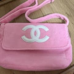 新品]CHANEL ノベルティパイル地 ショルダーバッグ ピンク - メルカリ