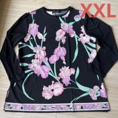 新品　レオナール風　花柄　チュニック丈　XXLのサムネイル