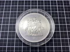 【フランス】ヘラクレス50フラン極大型銀貨(1975年) フランス》ヘラクレス50フラン極大型銀貨(1975年) - メルカリ