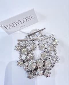 BABYLONE Parisクリスタル装飾ブレスレット フランス製vintage - メルカリ