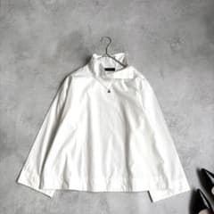 ✨極美品✨ミズイロインド ハイネックコットンシャツ 日本製 シェル 
