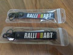 ラリーアート　RALLIART キーホルダー　キーストラップ　2個セット 新品のサムネイル