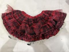 赤と黒のチェック柄フリルスカートのサムネイル