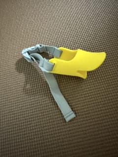 犬用口輪 アヒル口型 マズル イエロー 未使用のサムネイル
