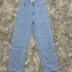 UNIQLO JW ANDERSON ヒッコリー ワイドフィットストレートデニムのサムネイル