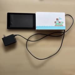 NintendoSwitch初期型本体 純正ACアダプター付 訳あり右レールなし