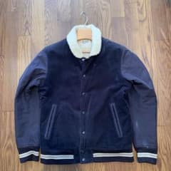 BEAMS コーデュロイ フリーススタジャン Mサイズ ネイビー - メルカリ