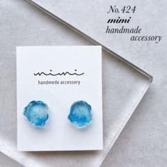 ラブリー♪ハンドメイドピアス(イヤリング)no.424 ハンドメイド ピアス イヤリング 424 - メルカリ
