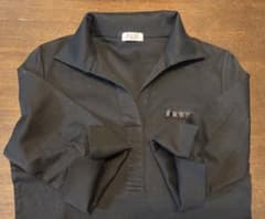 ELLE PARIS スキッパーシャツ ブラックのサムネイル
