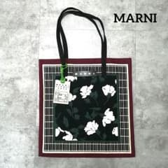 MARNI マルニ トートバッグ 花柄 バンダナトート バーガンディフラワー