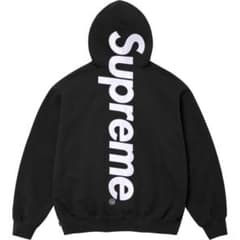 Supreme バックロゴ プルオーバー パーカー ブラックのサムネイル