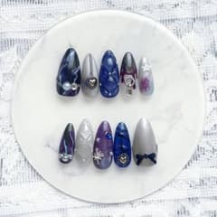 ネイルチップ 概念ネイル にじさんじ すぷれあ 花籠つばさ 風のサムネイル