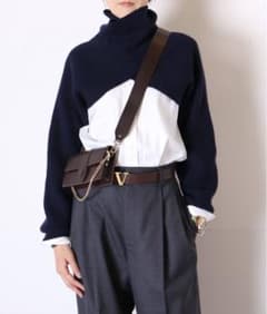 MUSE de Deuxie Super Short タートルネックプルオーバーのサムネイル