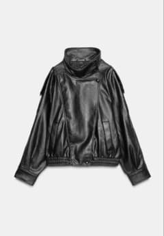 ZARA フェイクレザージャケット XL - メルカリ