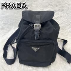 美品✨プラダ PRADA リュックサック ナイロン ブラック 黒 三角ロゴ