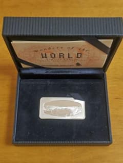 世界の七不思議 SILVER INGOT 「ナイアガラの滝」 搭乗記念ノベルティ 