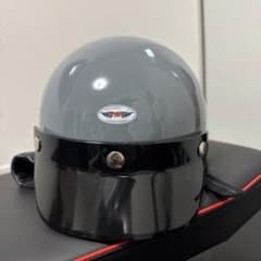 グレー 半帽ヘルメット バイザー付きのサムネイル