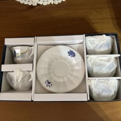 ★新品未使用ROYAL COPENHAGEN・５客コーヒーカップソーサーセット★のサムネイル