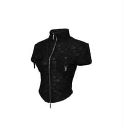 theredthread w zip garter tops black - メルカリ