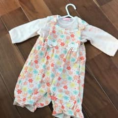 新品未使用　キスドロップ　ベビー　ロンパース 70cm 女の子用のサムネイル