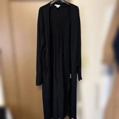 H&M ロングカーディガン ブラック Mのサムネイル