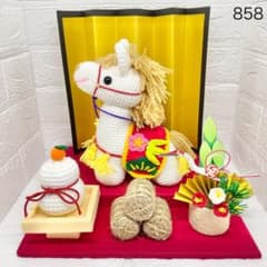 あみぐるみ　お正月飾リ　ぶたさん　【mkak】 ハンドメイド あみぐるみ ハンドメイド ぶたさん(2パターン)♡【オーダー商品