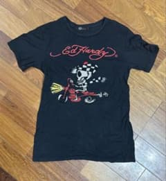 ed hardy ポロシャツ　スカル　ラインストーン　y2k 希少/Y2K】Ed Hardy ラインストーン スカル バイク Tシャツ 黒 - メルカリ