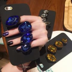 ダイヤモンドリング風 宝石リングiphone6 シリコンケースのサムネイル